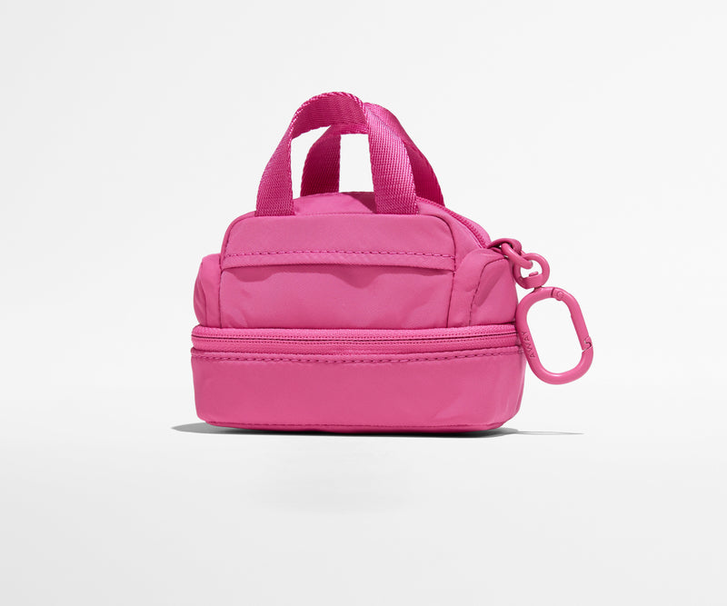 Micro Weekender Charm in Island Pink